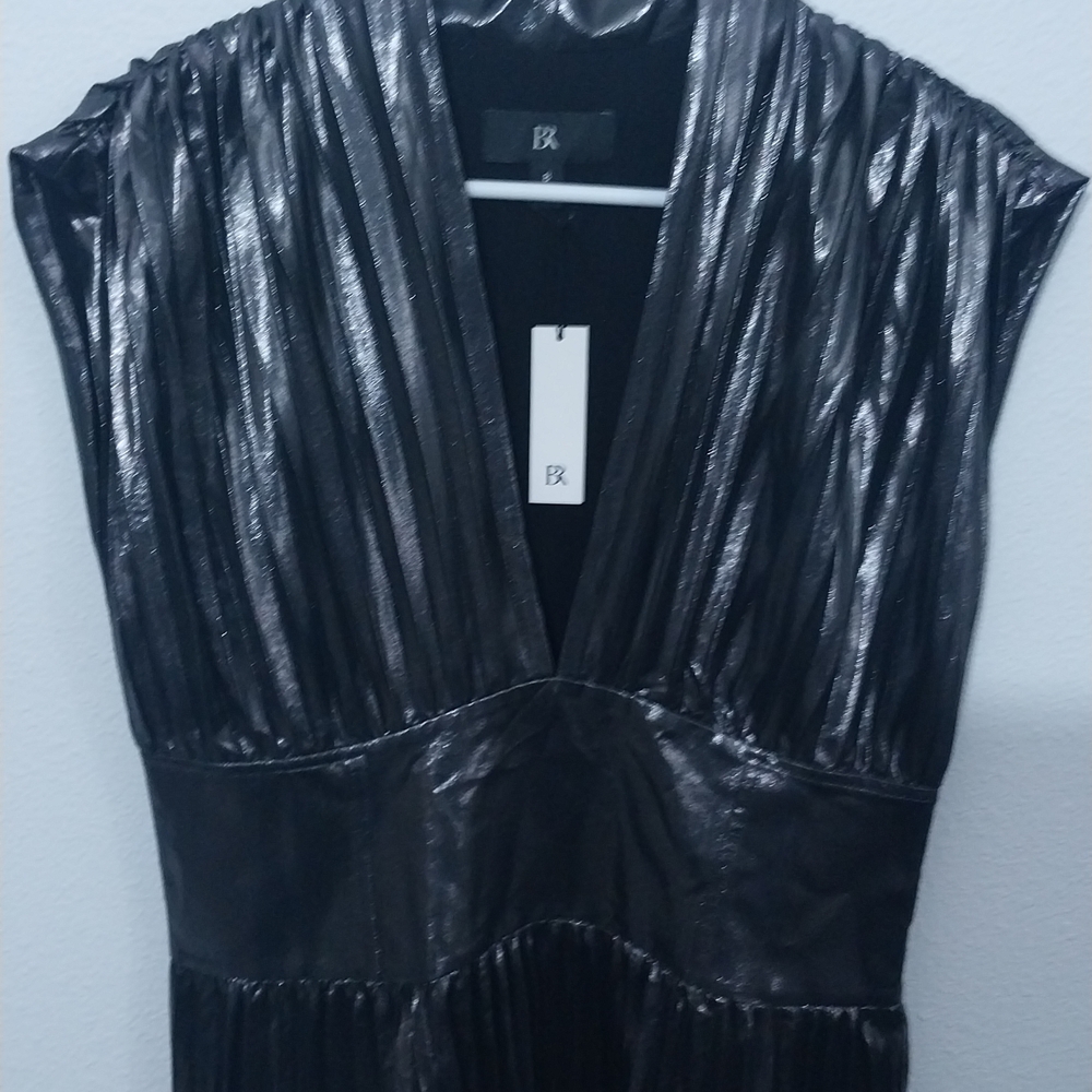 Banana Republic Sleeveless Gunmetal Mini Dress - Picture 3 of 13